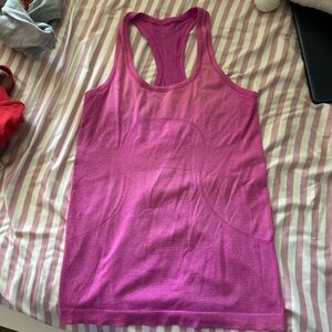 Lululemon Athletica pink Racerback Tank Top